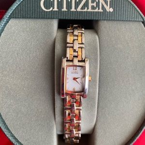 Women’s Citizen Eco Drive Watch Silver/Gold